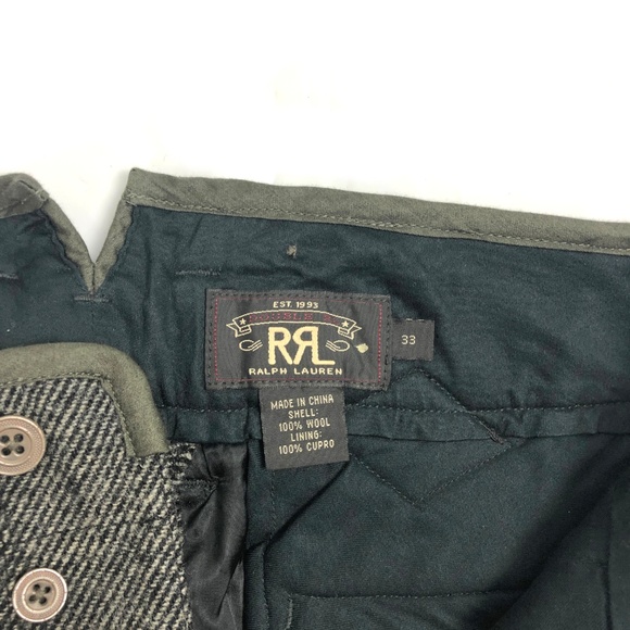 NEW RRL Double RL Pants 33x32 Wool - Picture 4 of 8